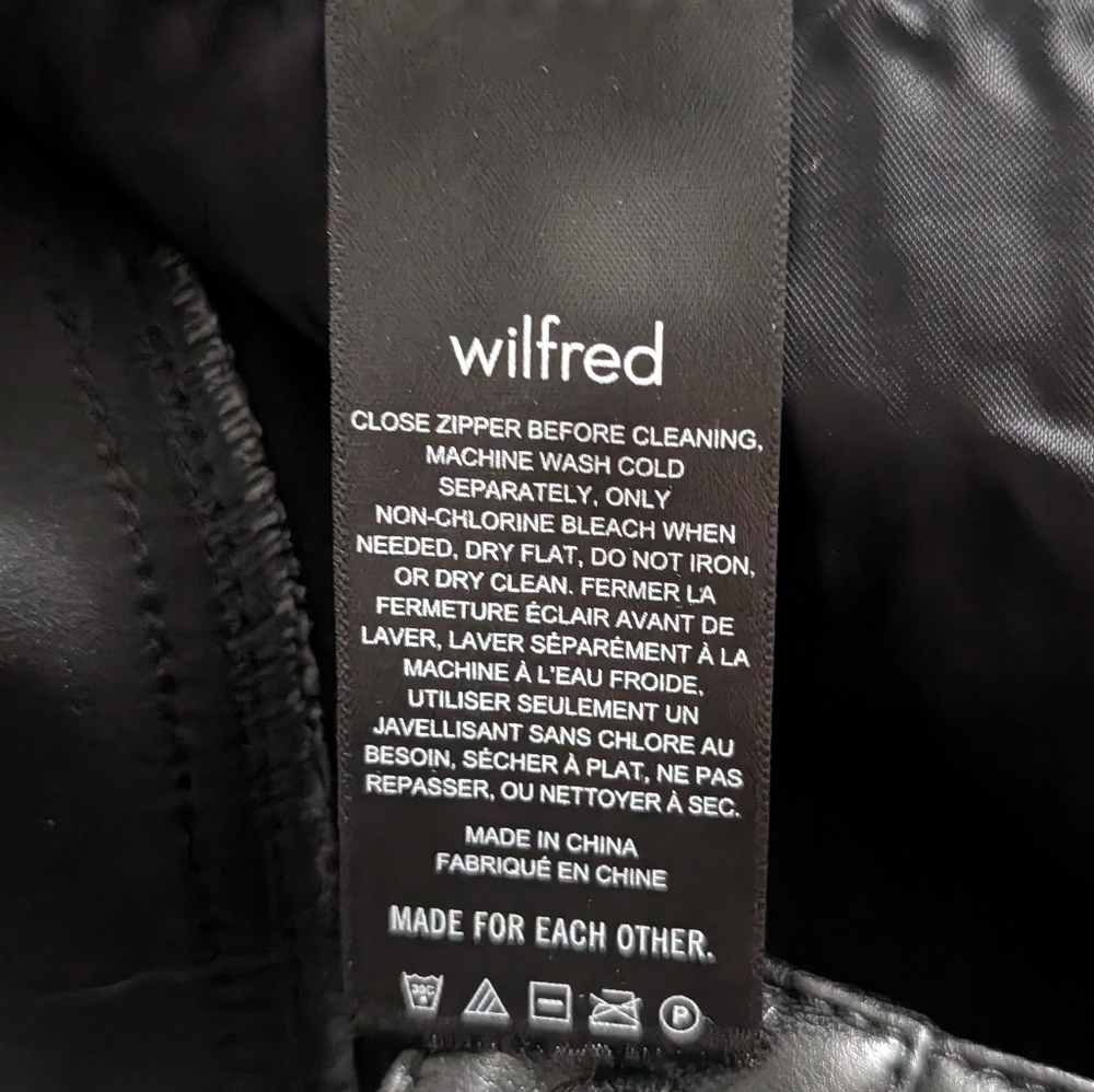 Wilfred Melina Cropped Faux Leather Pants 6 - Picture 9 of 11